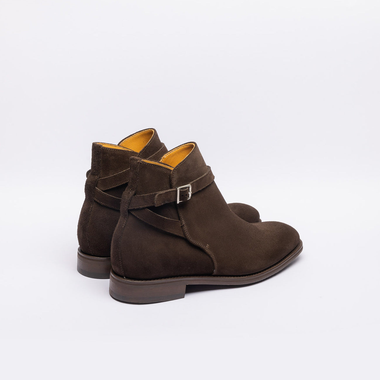 Stivale con fibbia Berwick 490 in camoscio marrone