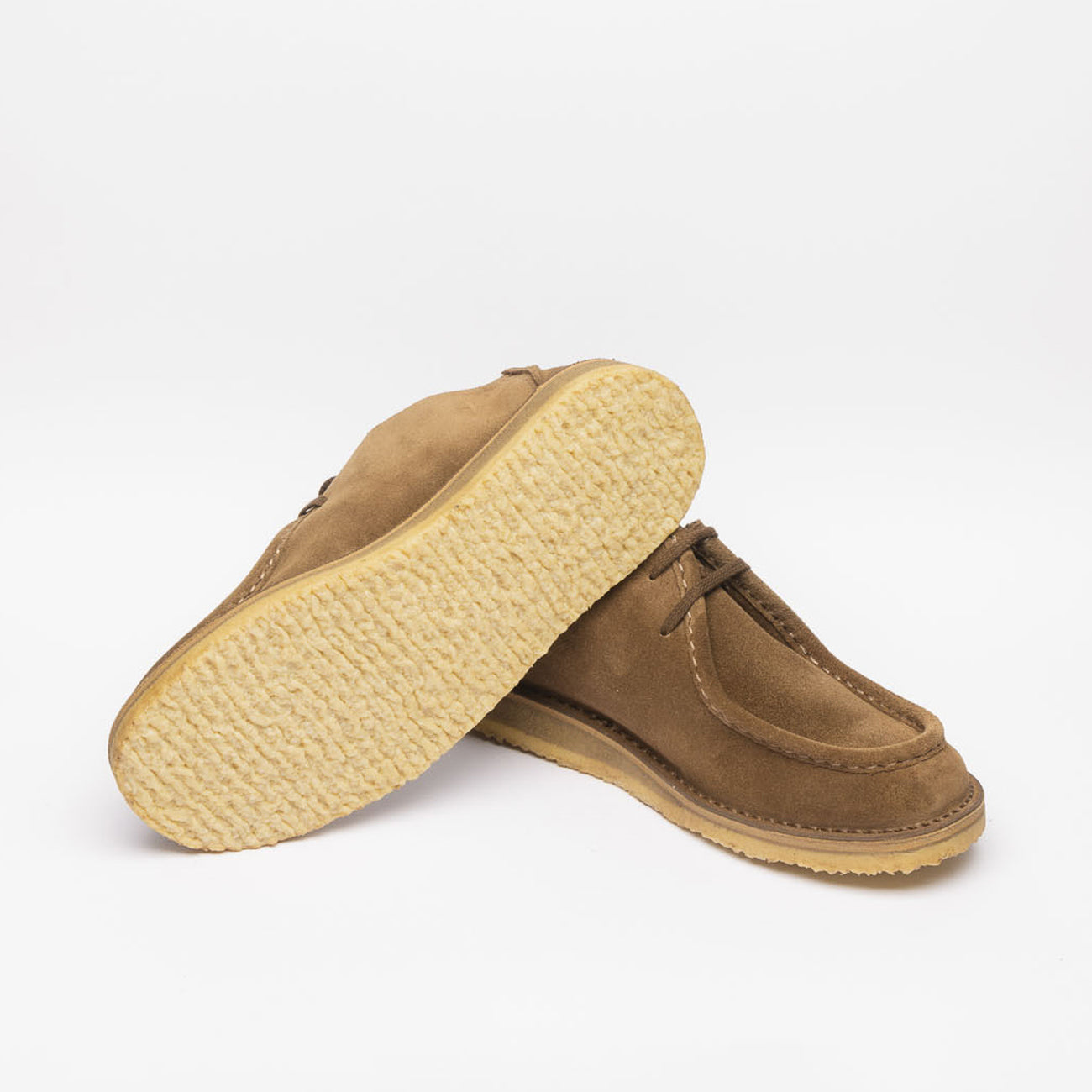 Stringata derby Astorflex Beenflex in camoscio marrone (Dark Khaki)