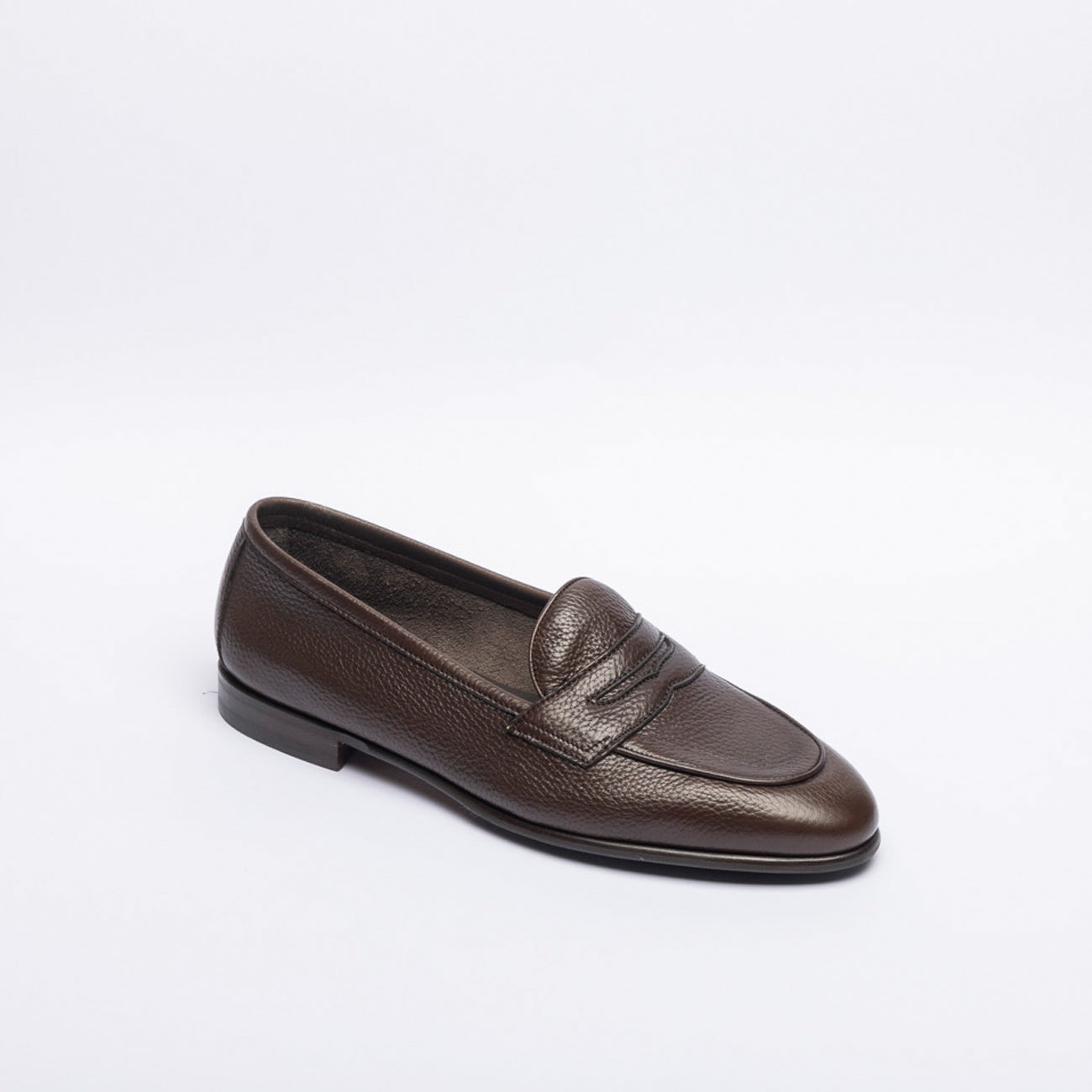 Mocassino penny Berwick 5441 in pelle martellata marrone