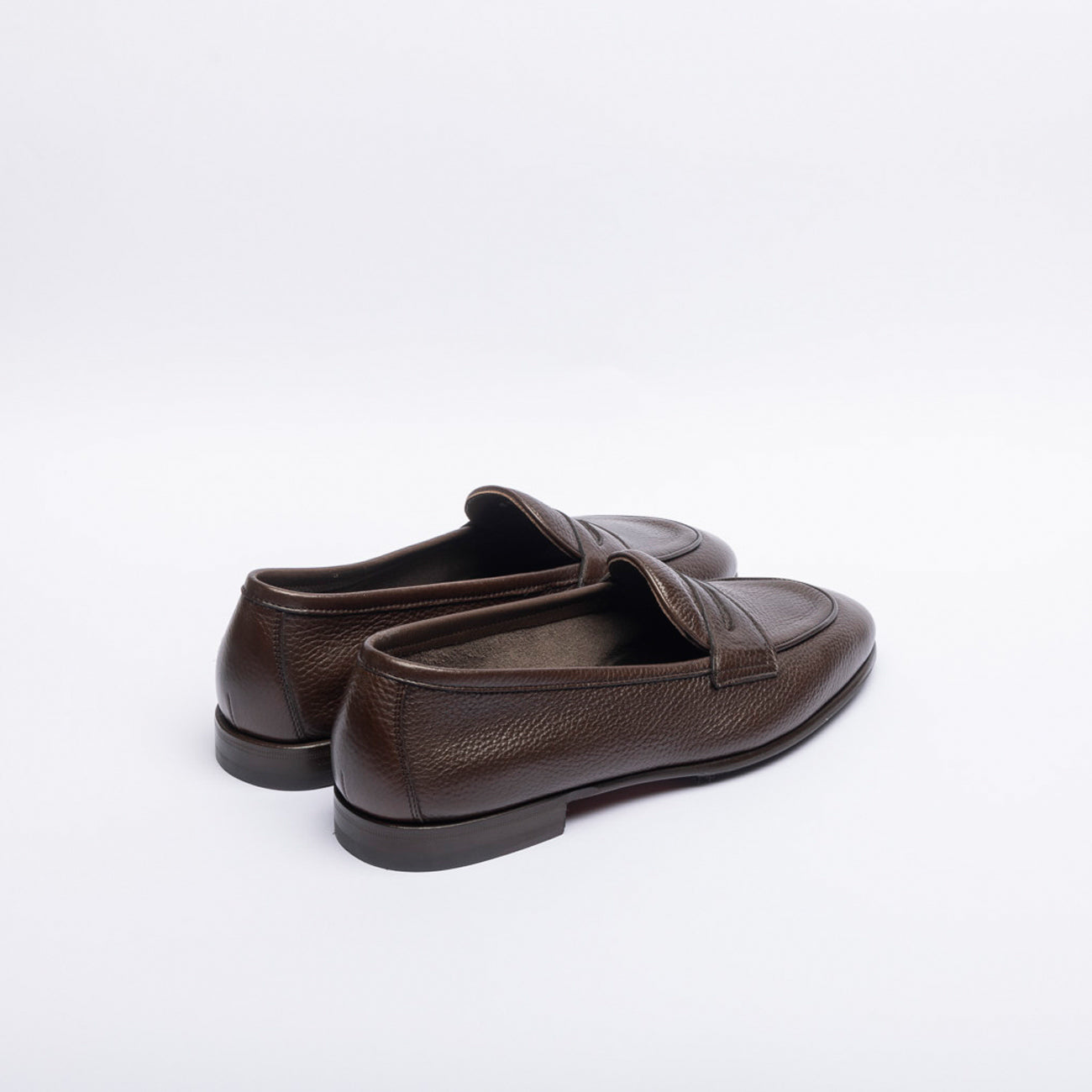 Mocassino penny Berwick 5441 in pelle martellata marrone