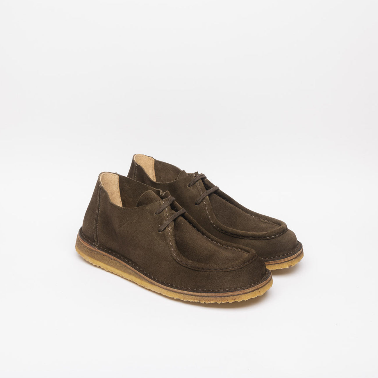 Stringata derby Astorflex Beenflex in camoscio marrone (Dark Chestnut)