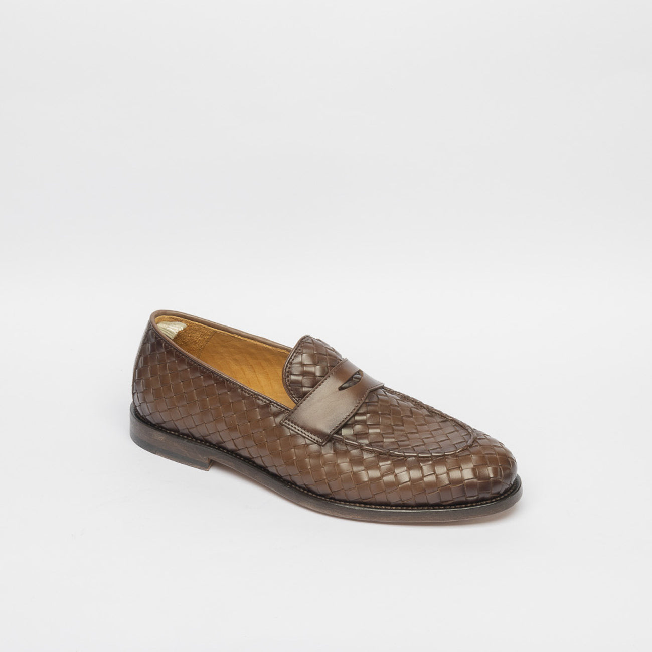 Mocassino penny Officine Creative Opera/003 in pelle marrone