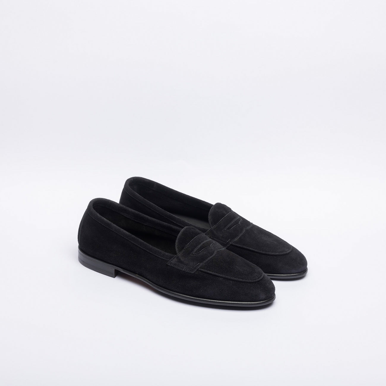 Mocassino penny Berwick 5441 in camoscio nero