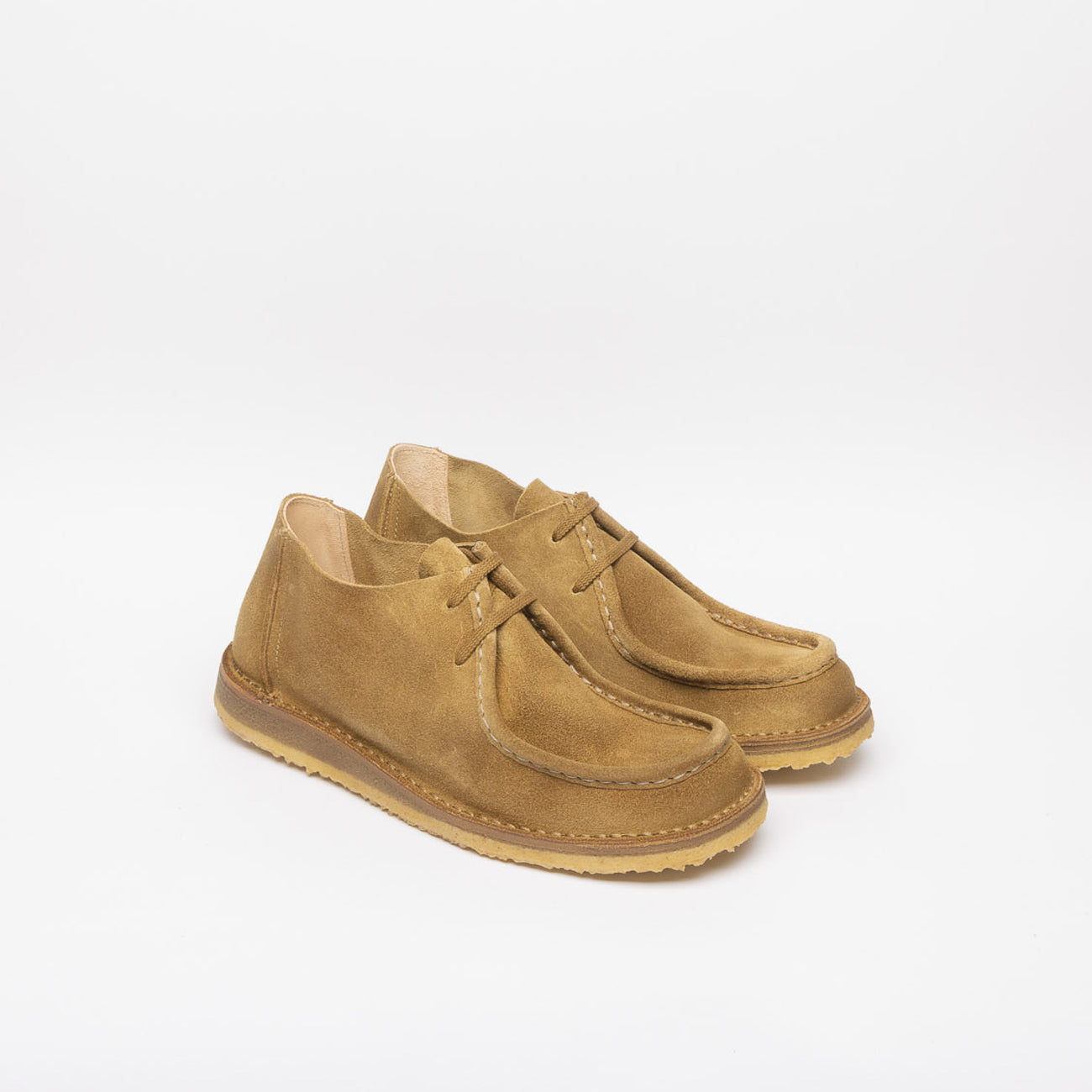 Stringata derby Astorflex Beenflex in camoscio beige (Whiskey)