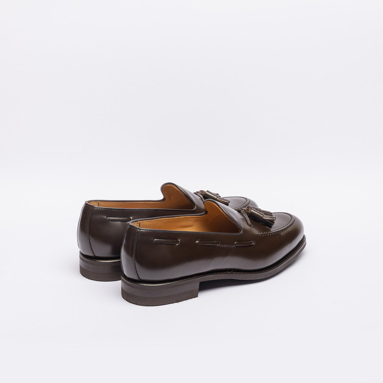 Mocassino con nappine Berwick 8491 in pelle spazzolata marrone (Suola Dainite)