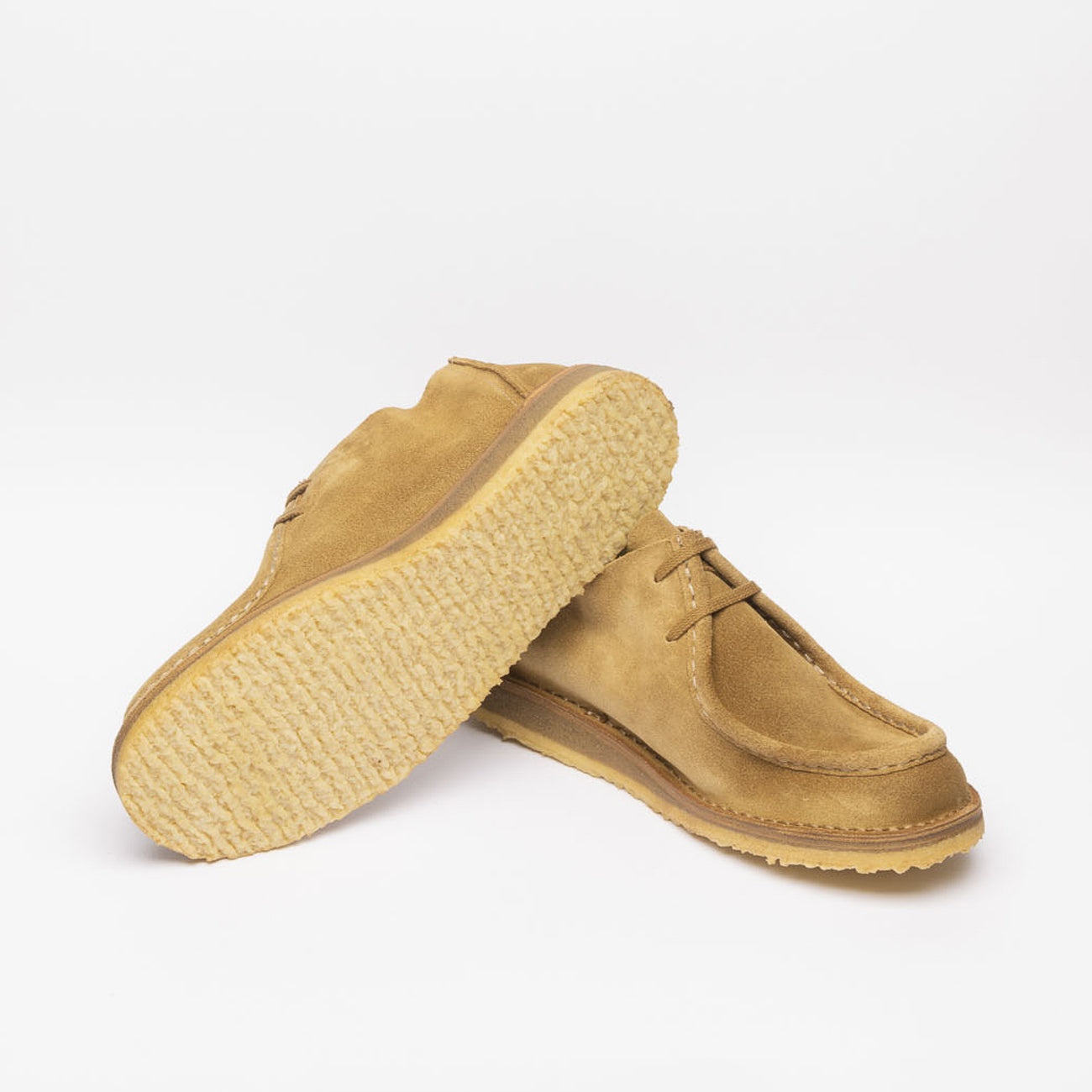 Stringata derby Astorflex Beenflex in camoscio beige (Whiskey)