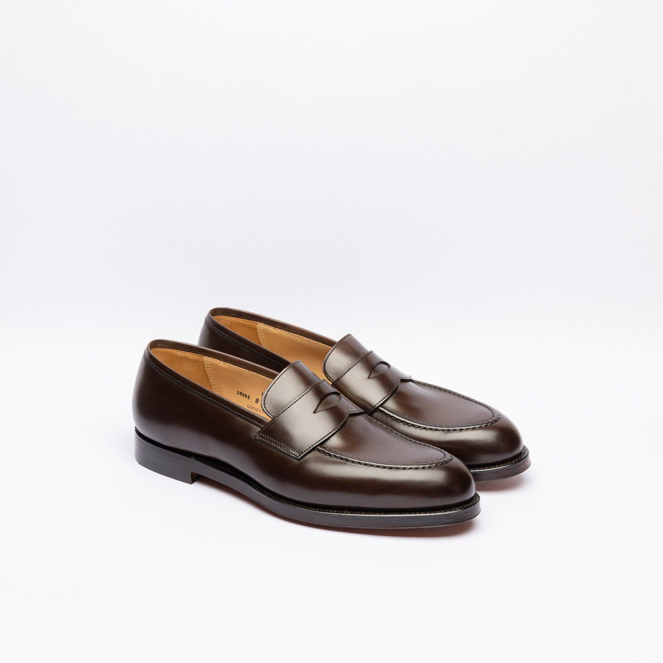 Crockett & Jones Henley penny loafer in brown leather (Coffee burnished)