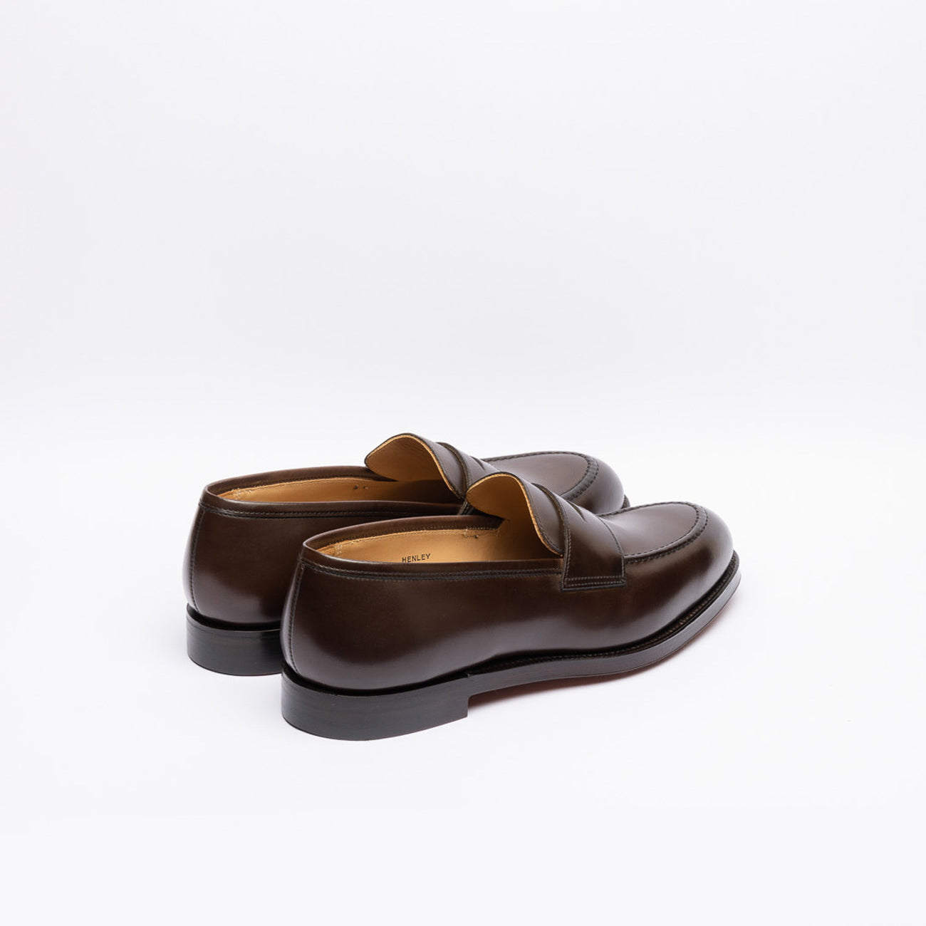 Crockett & Jones Henley penny loafer in brown leather (Coffee burnished)