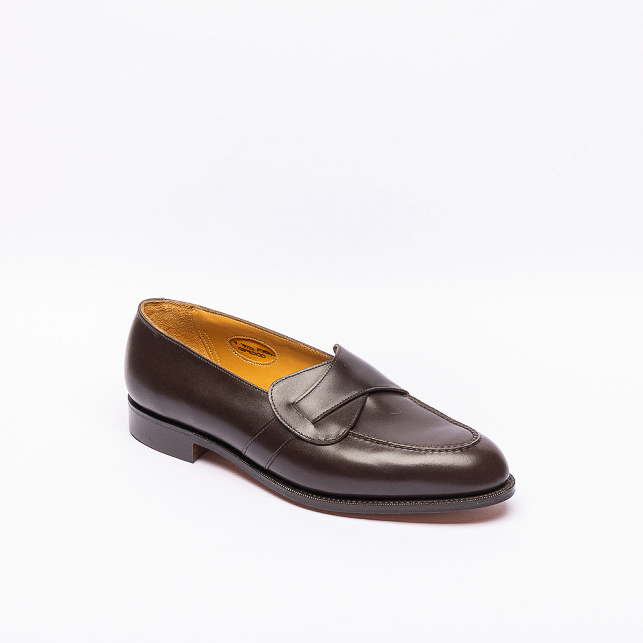 Mocassino incrociato Edward Green Lulworth in pelle marrone (Espresso calf)