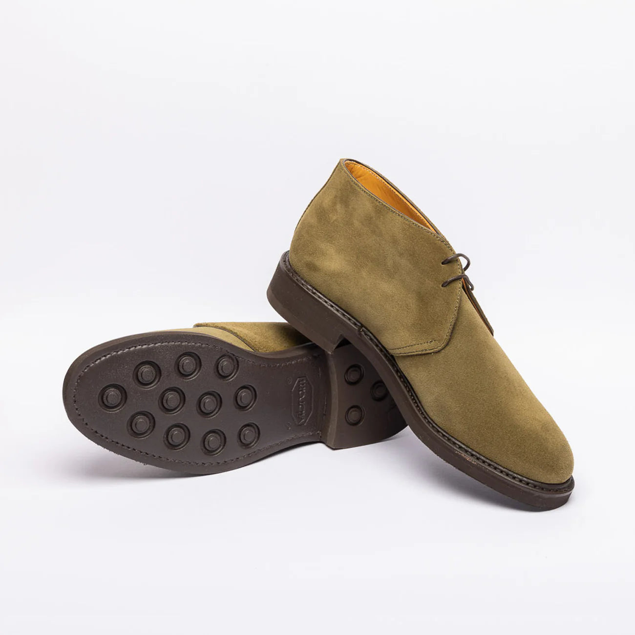 Stivale chukka Berwick 635 in camoscio verde