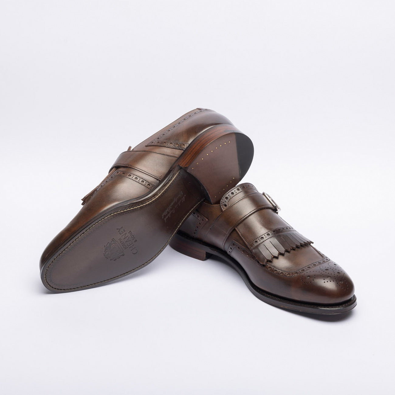 Mono fibbia Cheaney Joseph & Sons Muirfield in pelle marrone