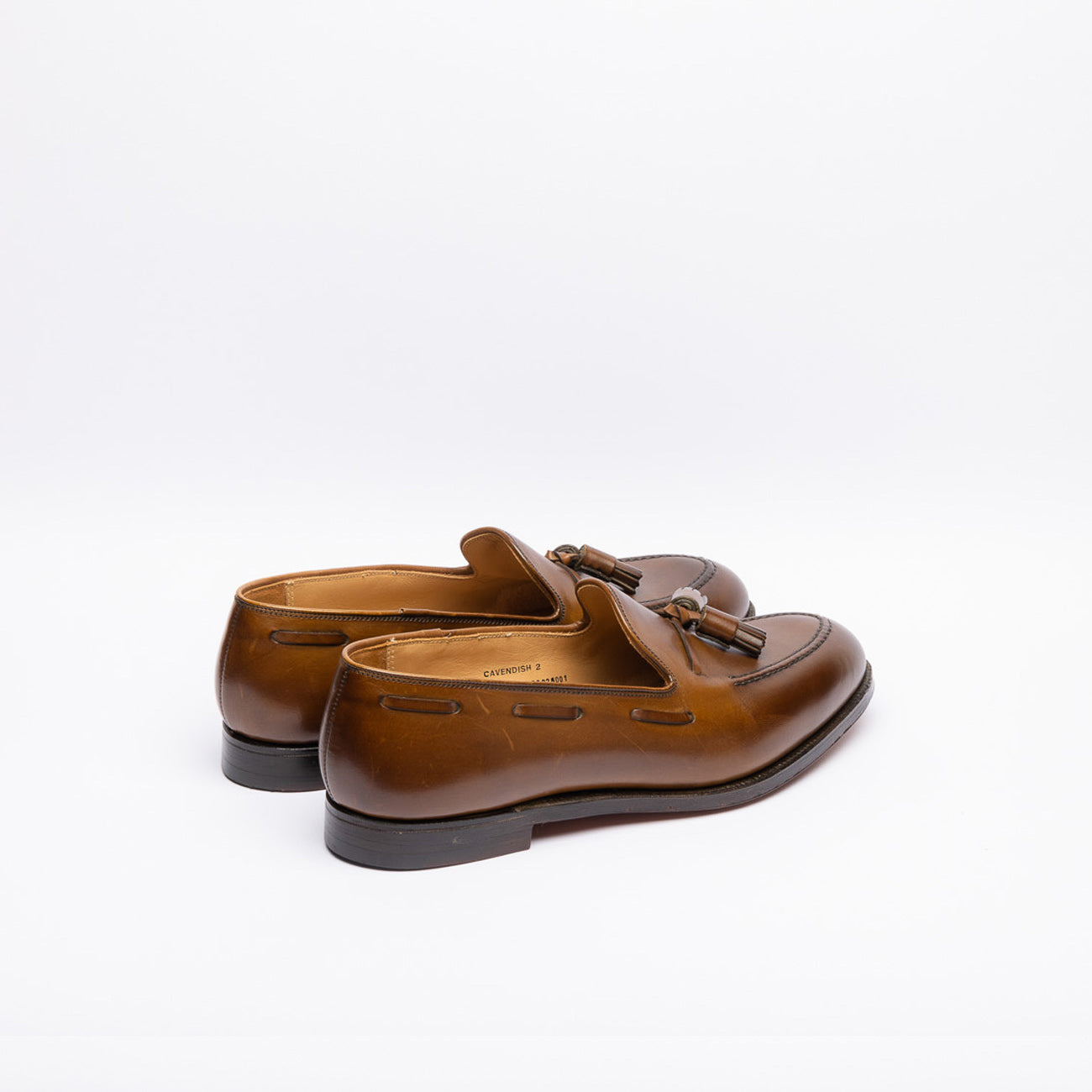 Crockett & Jones Cavendish 2 tassel loafer in brown leather