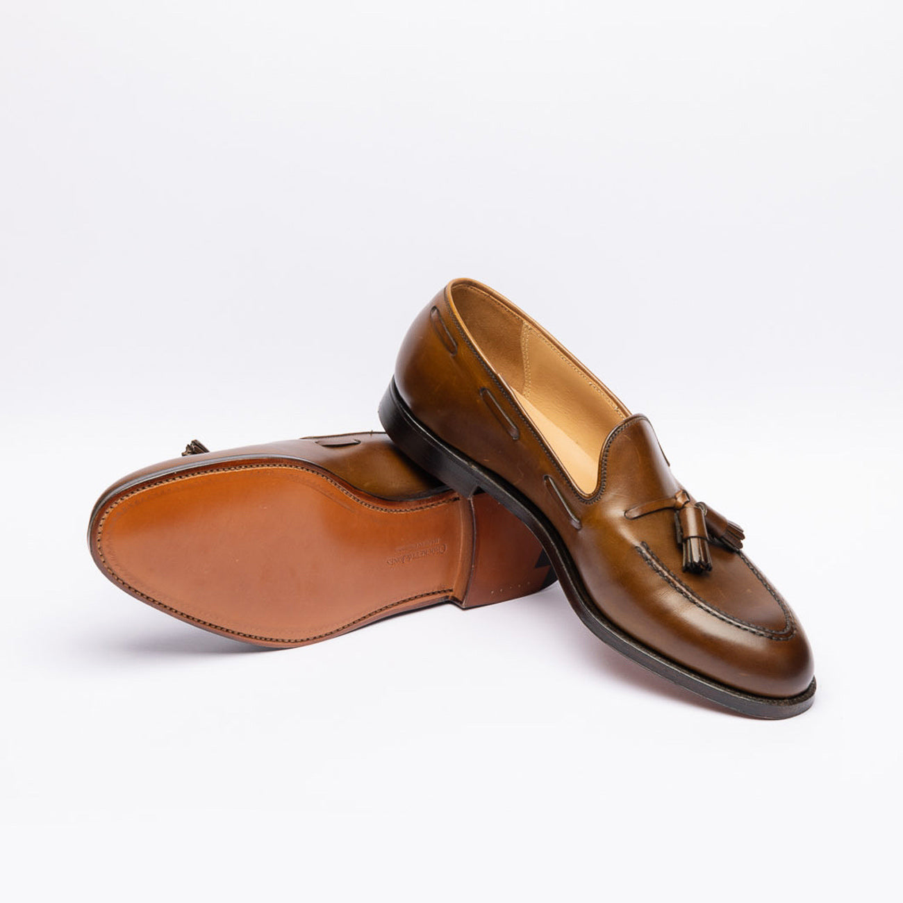 Crockett & Jones Cavendish 2 tassel loafer in brown leather