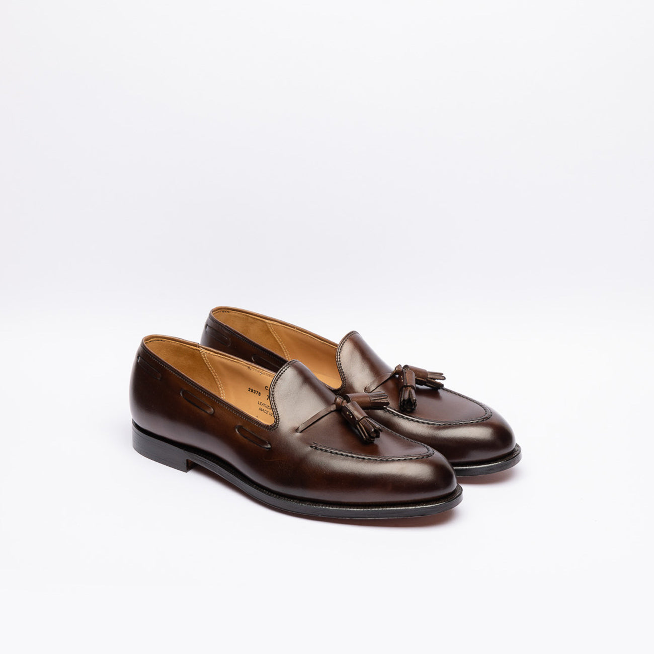 Crockett & Jones Cavendish 2 tassel loafer in brown leather