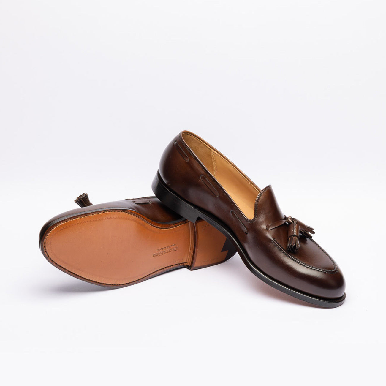 Mocassino con nappine Crockett & Jones Cavendish 2 in pelle marrone