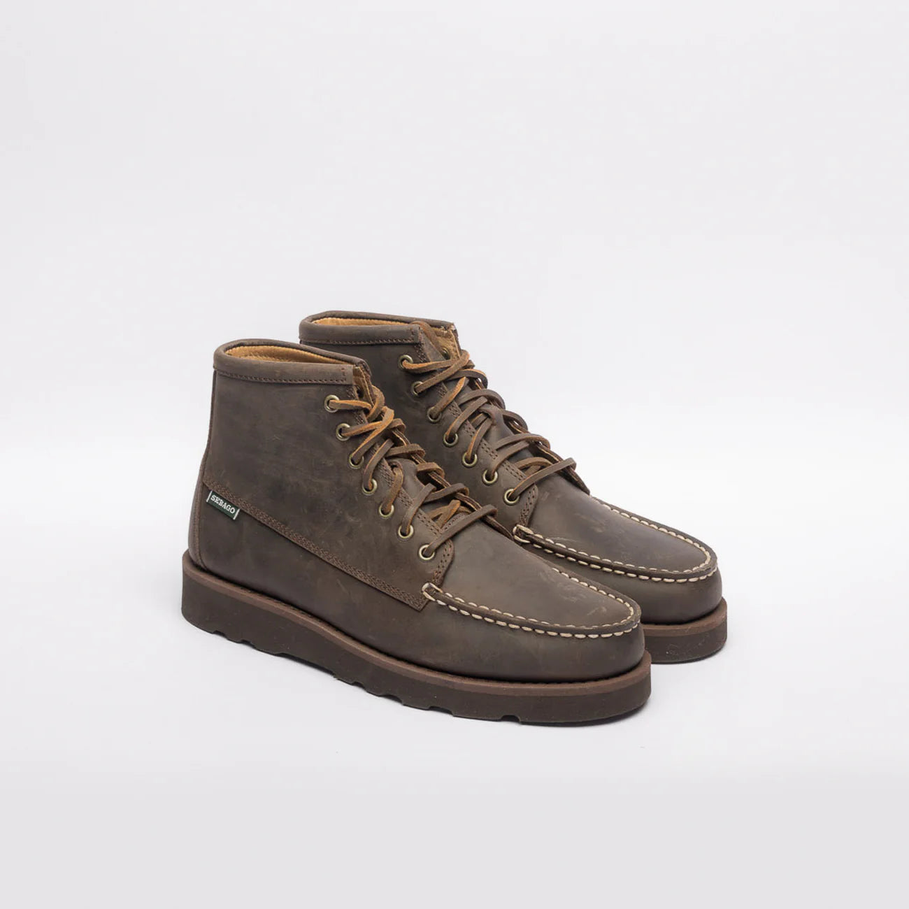 Stivale derby Sebago Tala Mid in pelle marrone