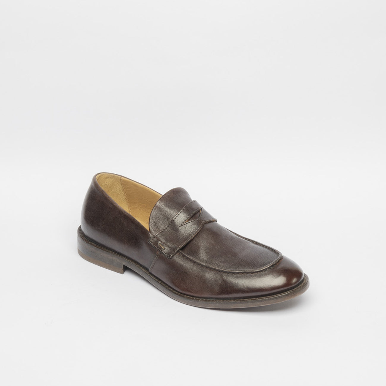Mocassino penny MOMA Nottingham_U in pelle marrone
