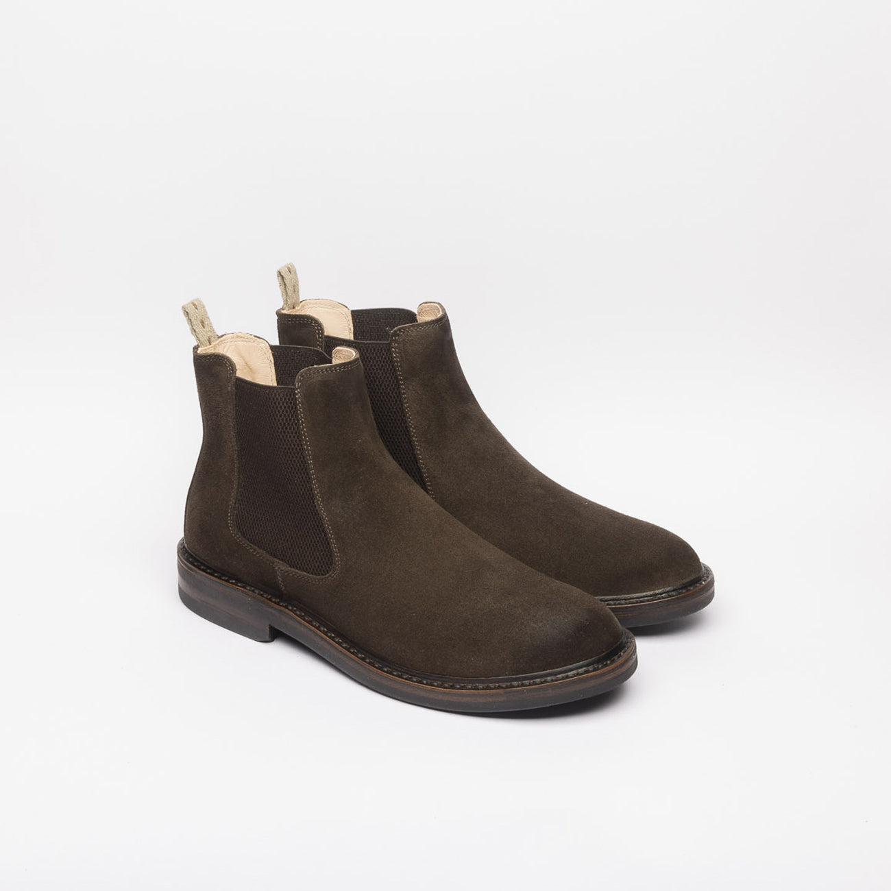 Stivale chelsea Astorflex Bitflex Rubber in camoscio marrone (Dark Chestnut)