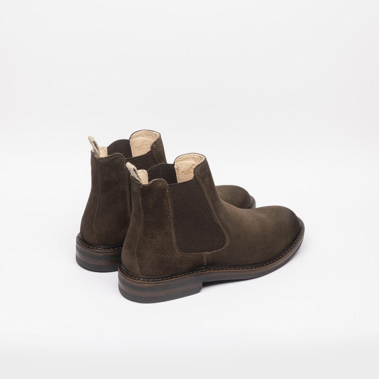 Stivale chelsea Astorflex Bitflex Rubber in camoscio marrone (Dark Chestnut)