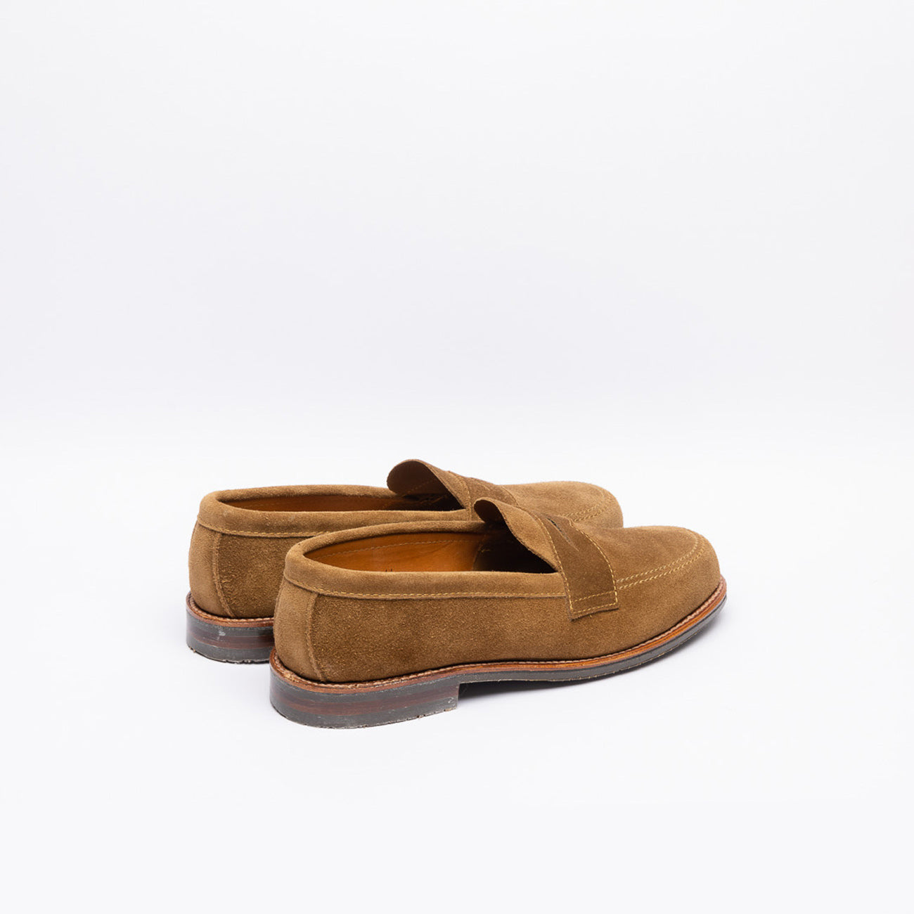 Mocassino penny Alden 6221 in camoscio marrone (Snuff suede)