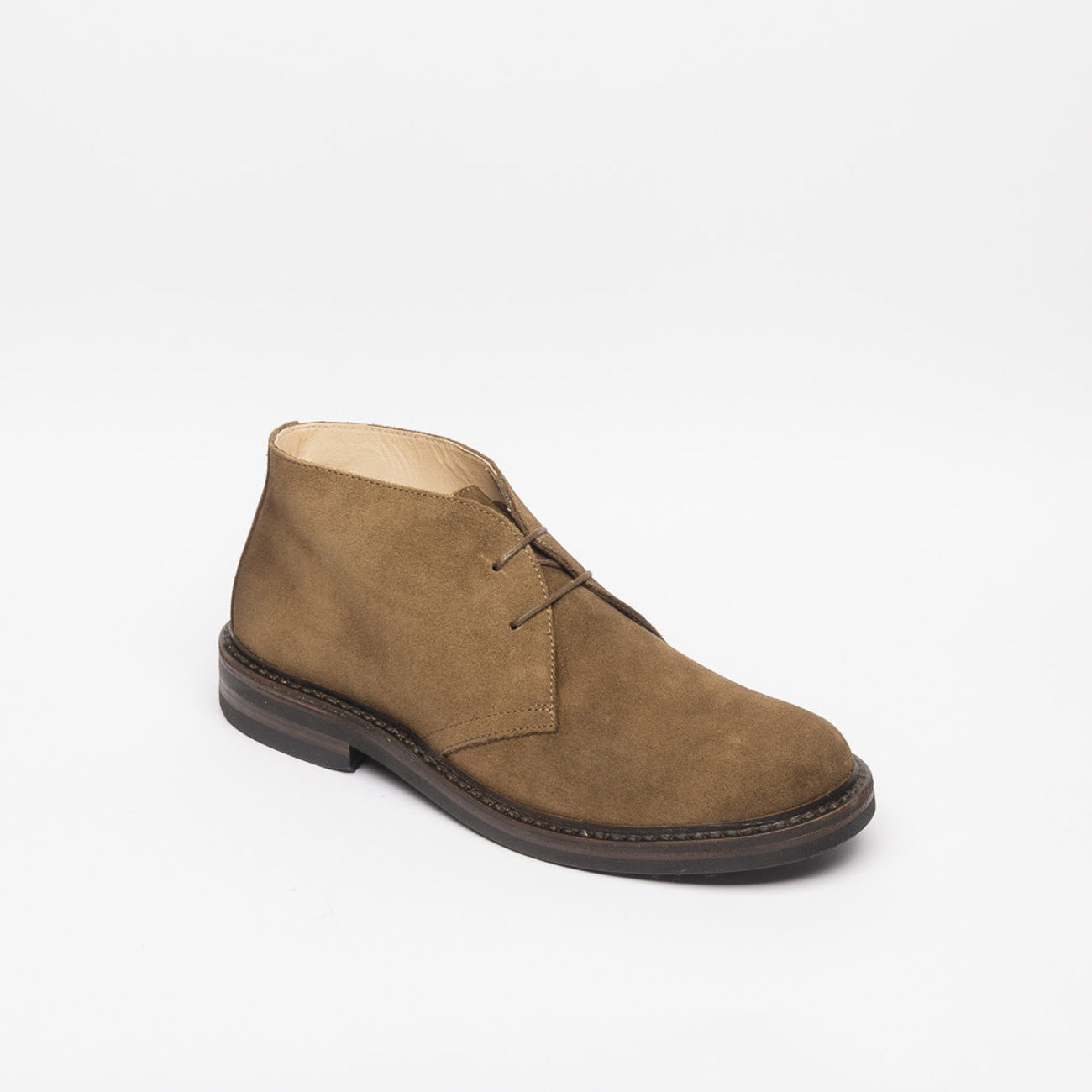 Stivale chukka Astorflex Greenflex Rubber in camoscio marrone (Dark Khaki)
