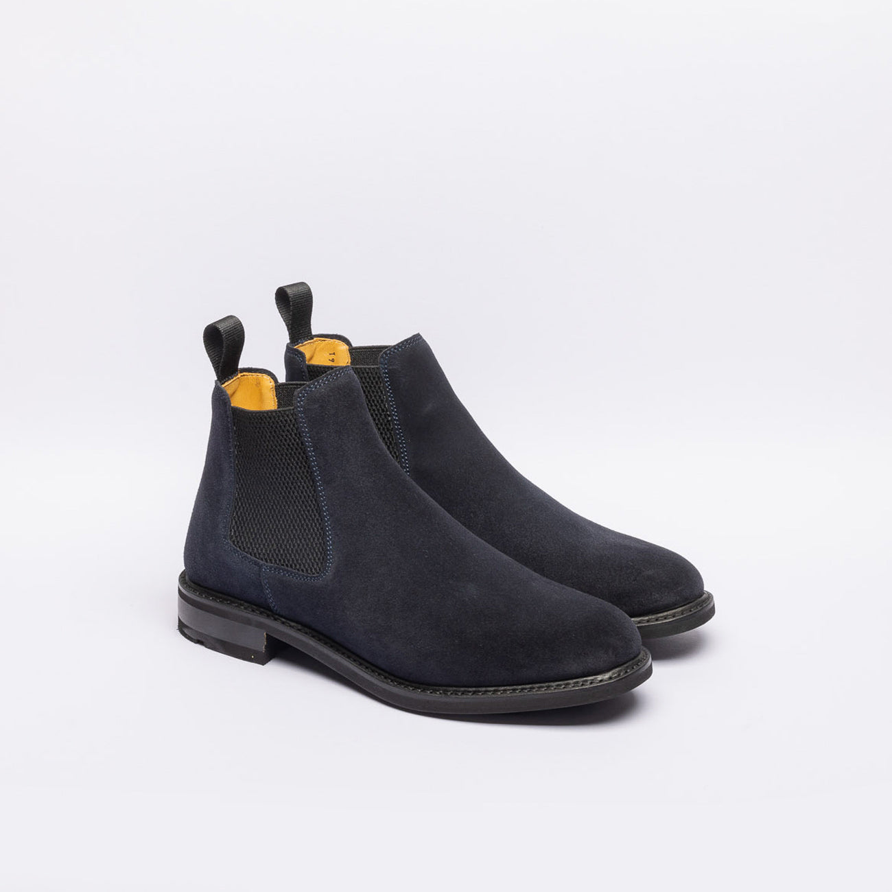 Stivale cheslea Berwick 446 in camoscio blu