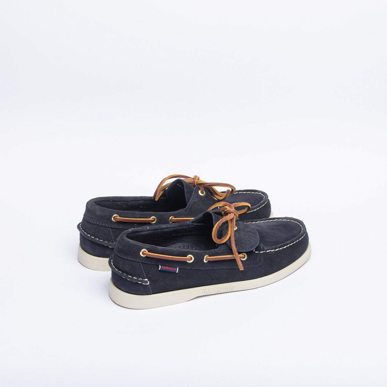 Mocassino da barca Sebago Portalnd Artisan in camoscio blu