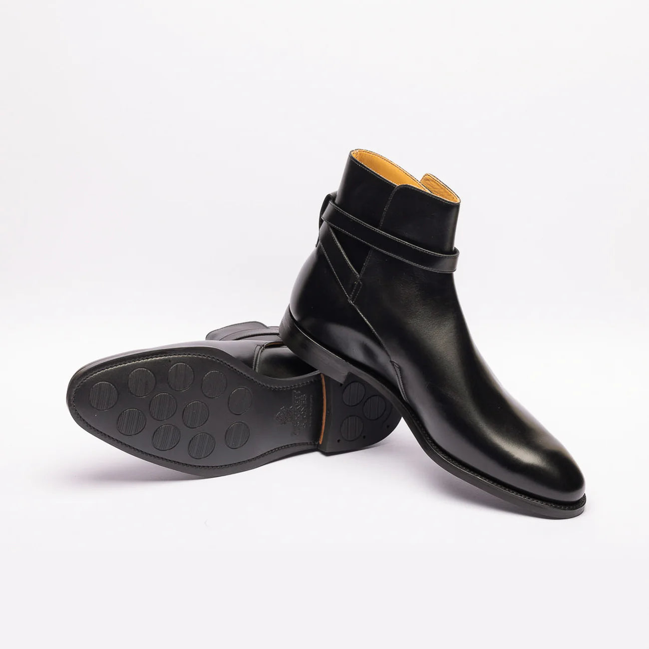 Stivale mono fibbia Crockett & Jones Cottesmore in pelle nera