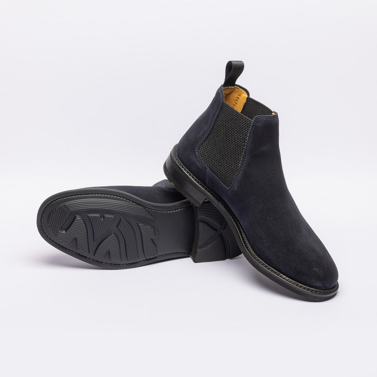 Stivale cheslea Berwick 446 in camoscio blu
