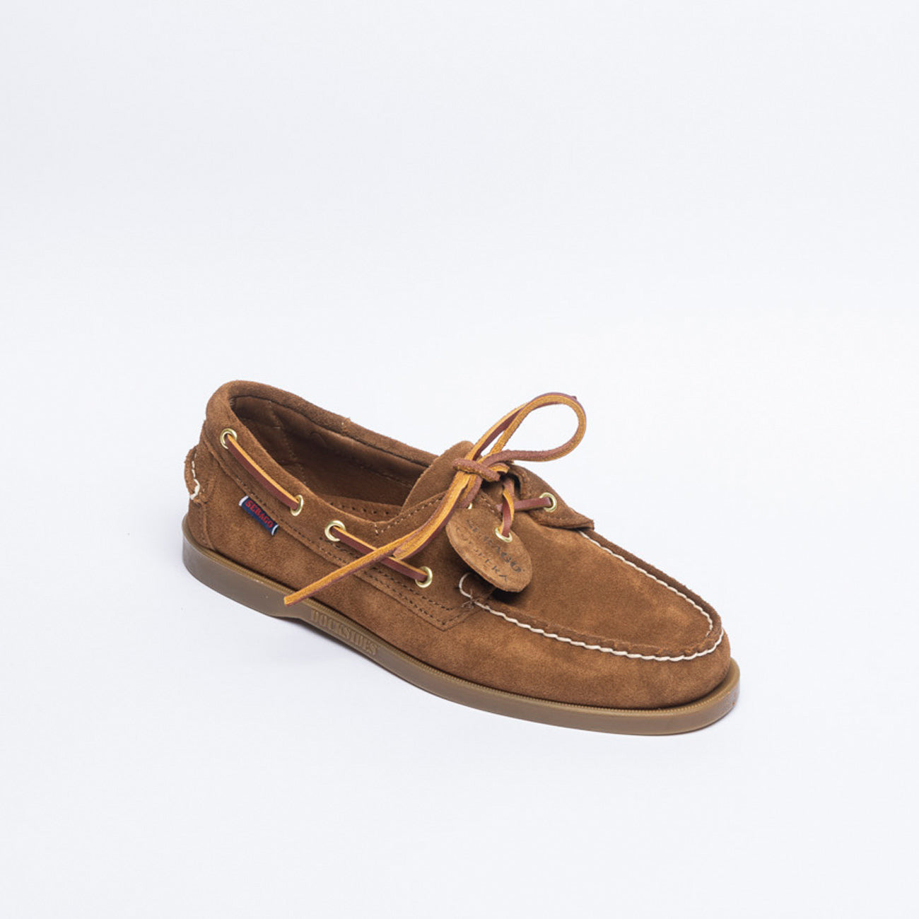 Mocassino da barca Sebago Portalnd Artisan in camoscio marrone