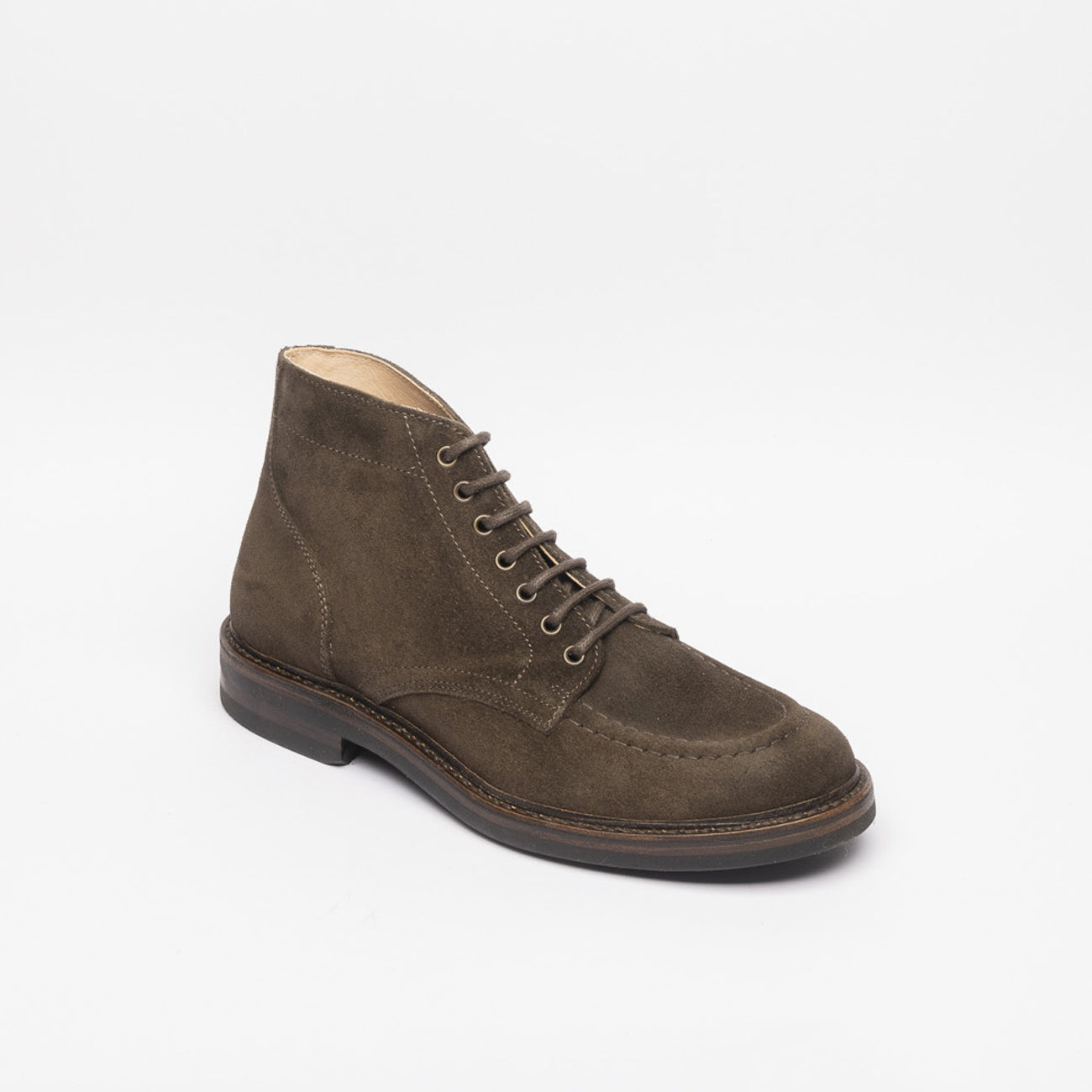Stivale derby Astorflex Nuvoflex Rubber in camoscio marrone (Dark Chestnut)