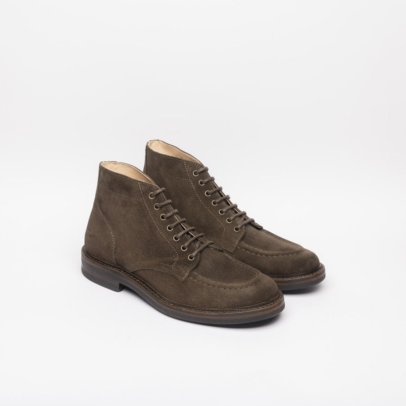 Stivale derby Astorflex Nuvoflex Rubber in camoscio marrone (Dark Chestnut)