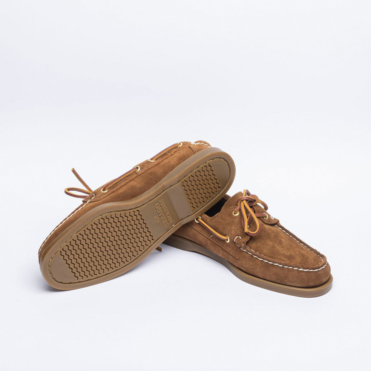 Mocassino da barca Sebago Portalnd Artisan in camoscio marrone
