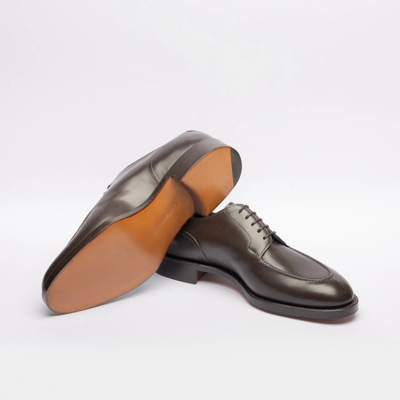 Stringata derby Edward Green Dover in pelle marrone (Espresso calf)