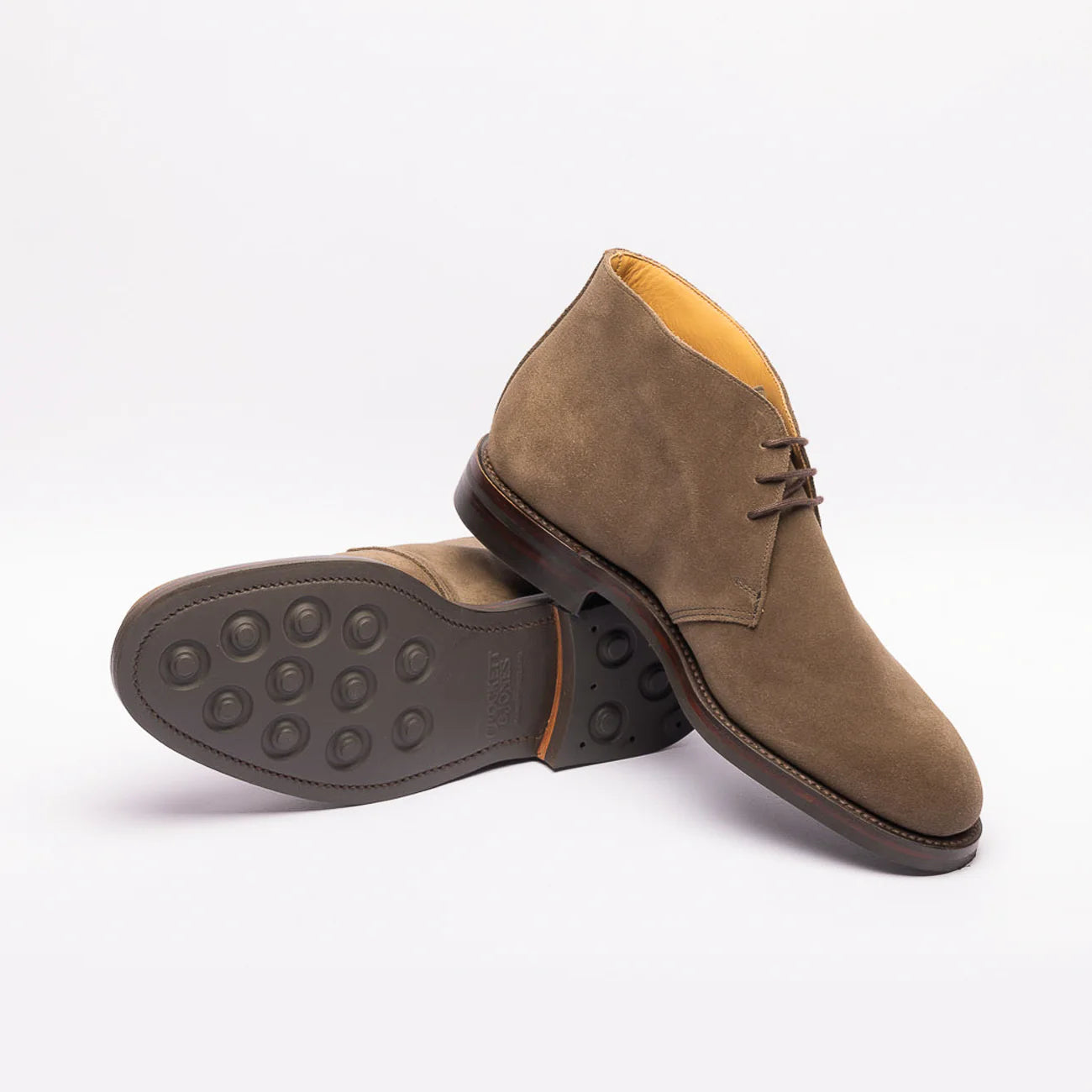 Stivale chukka Crockett & Jones Chiltern in camoscio marrone (Slate suede)