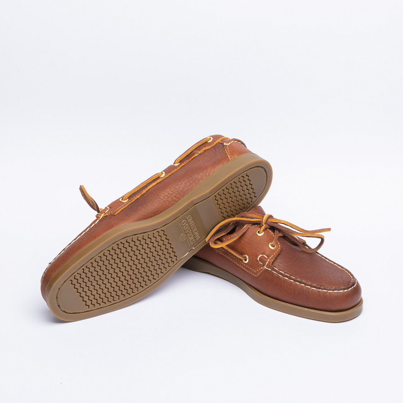 Mocassino da barca Sebago Portalnd Artisan in pelle marrone