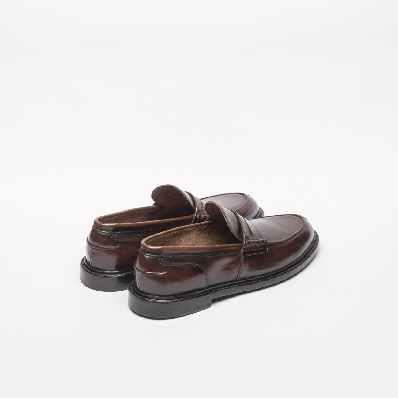 Mocassino penny Officine Creative Sax/001 in pelle bordeaux