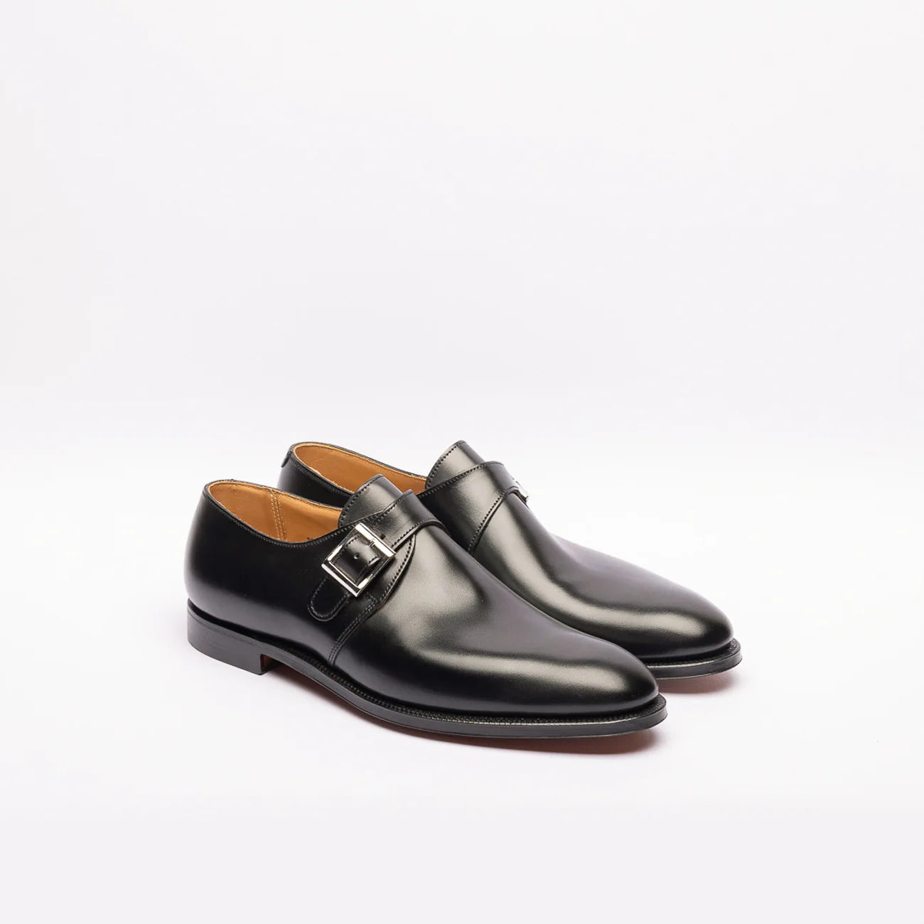 Mono fibbia Crockett & Jones Monkton in pelle nera