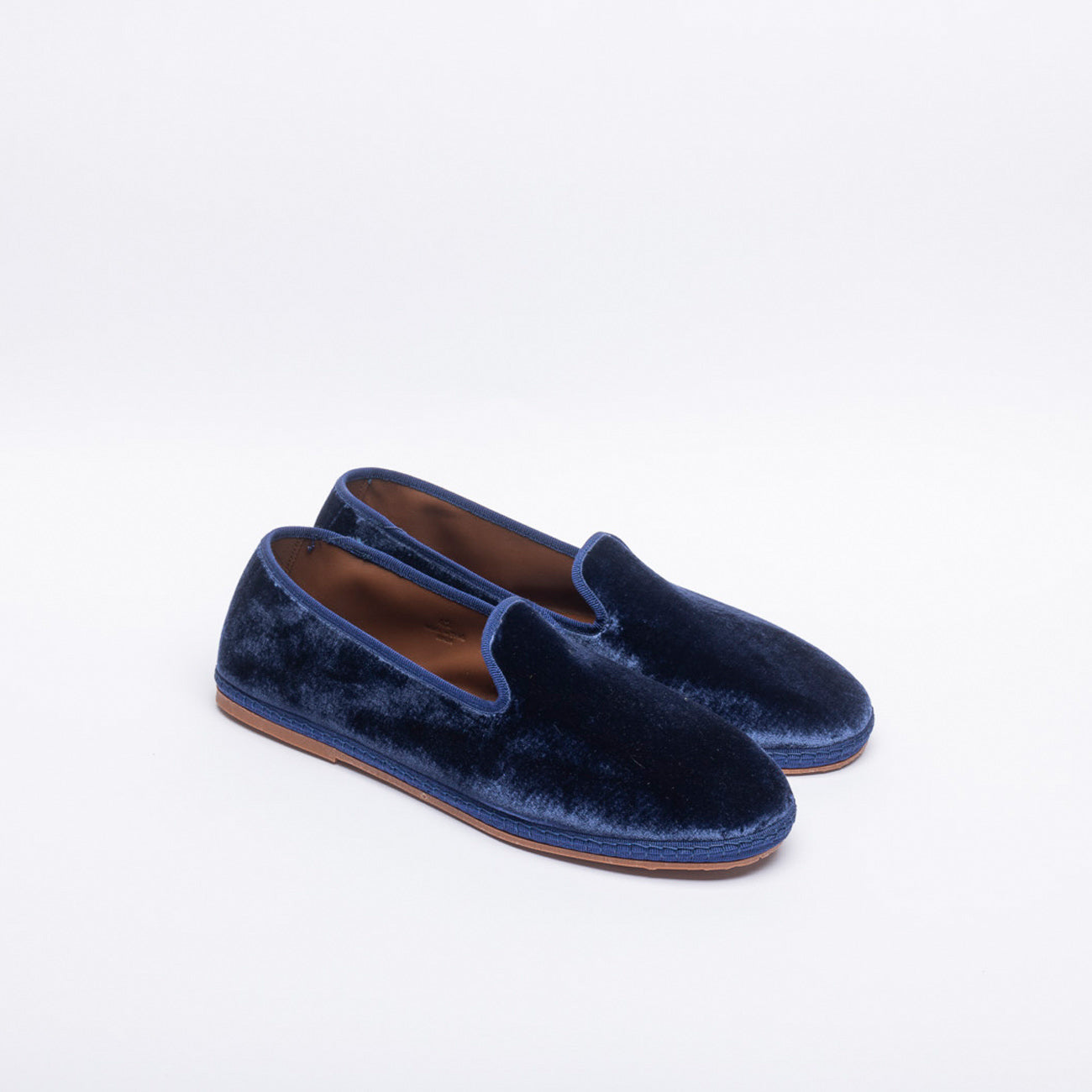Friulana da uomo Miez in velluto blu