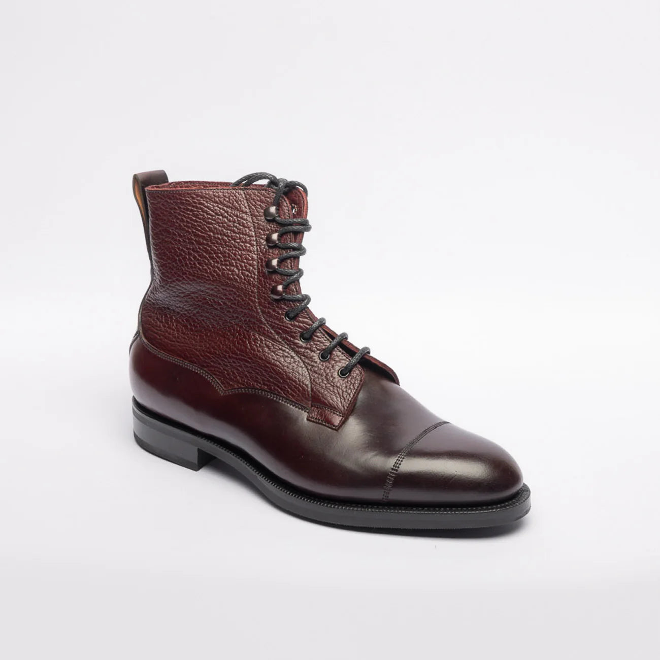 Stivale derby Edward Green Galway in pelle di cavallo bordeaux