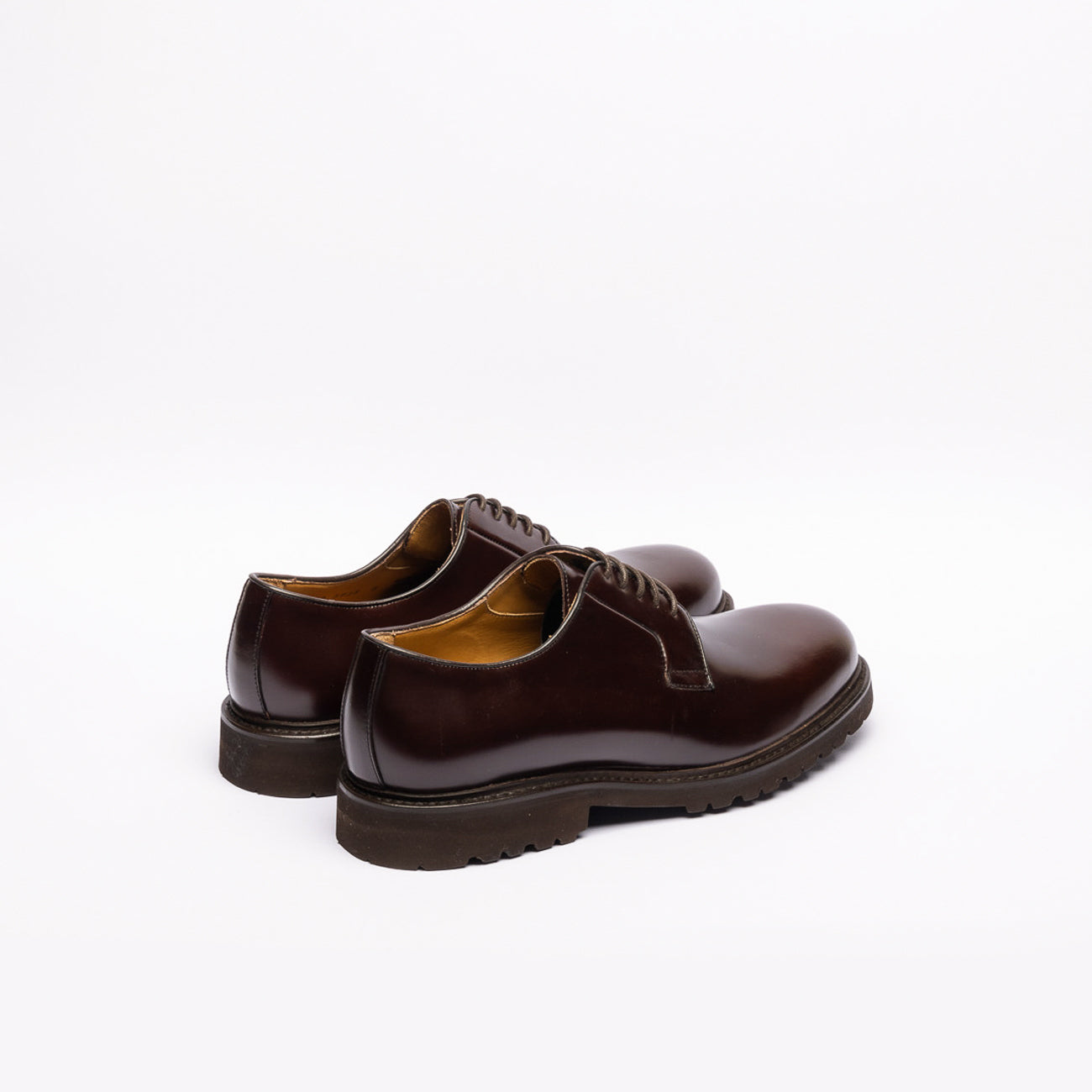 Stringata derby Berwick 5635 in pelle spazzolata bordeaux