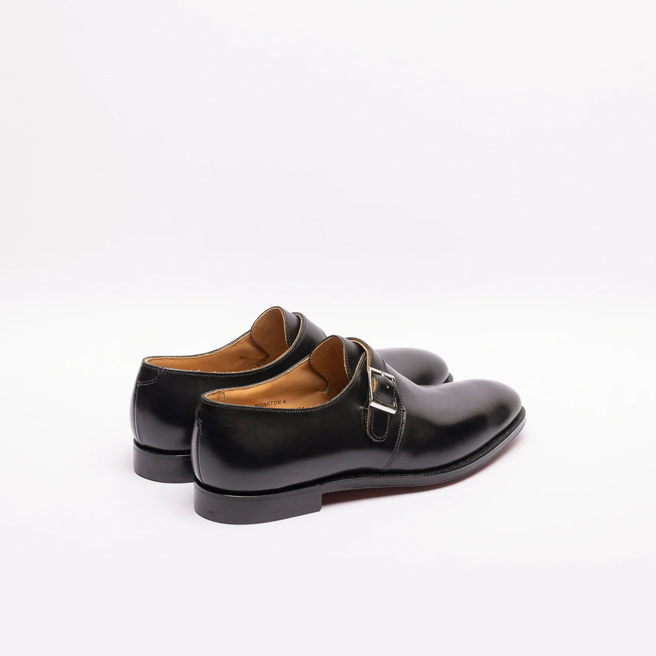 Mono fibbia Crockett & Jones Monkton in pelle nera