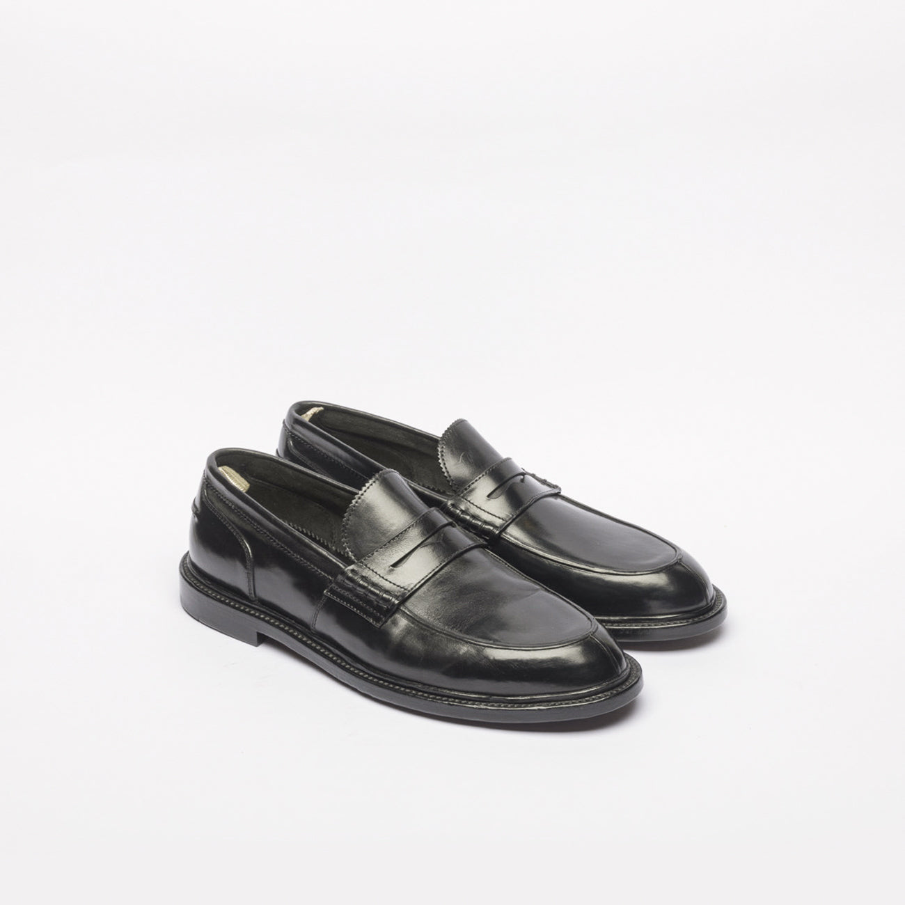 Mocassino penny Officine Creative Sax/001 in pelle nera