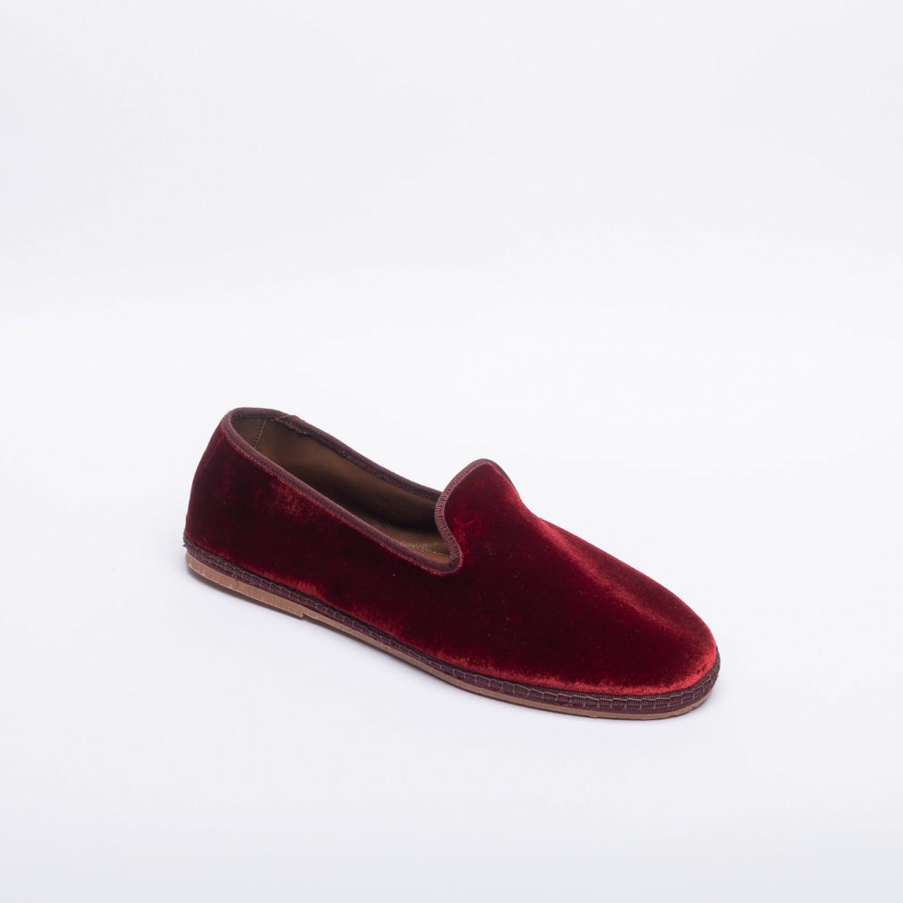 Friulana da uomo Miez in velluto bordeaux