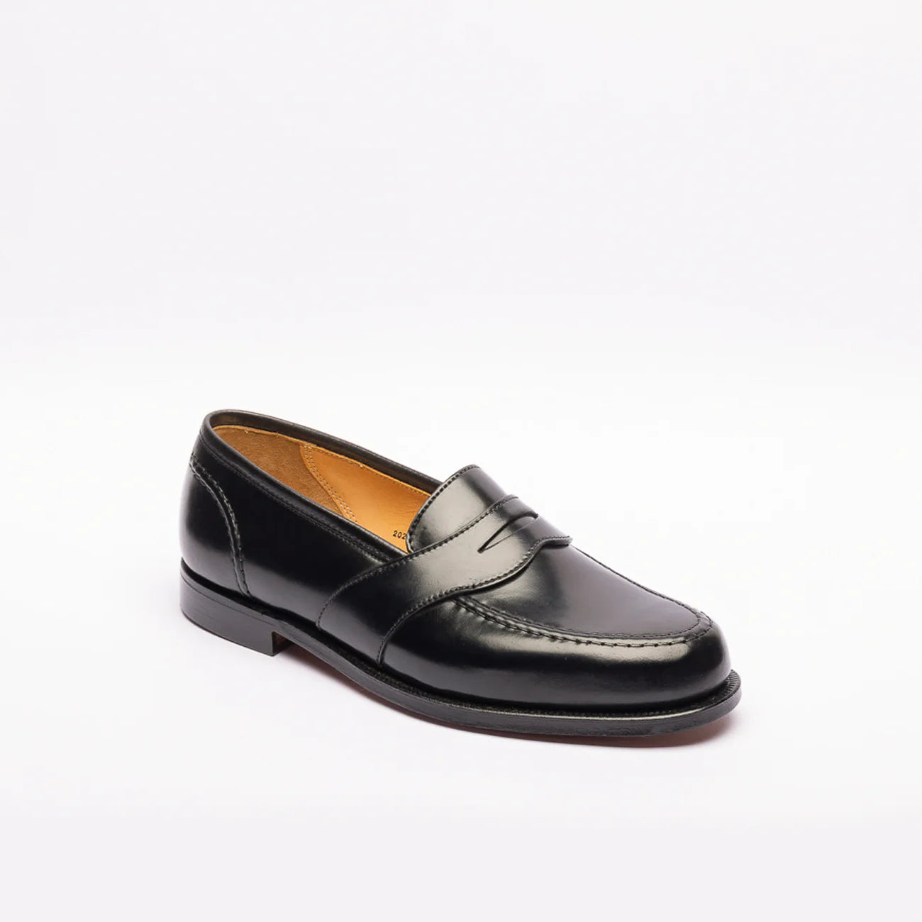 Mocassino penny Crockett & Jones Yale in pelle di cavallo nera