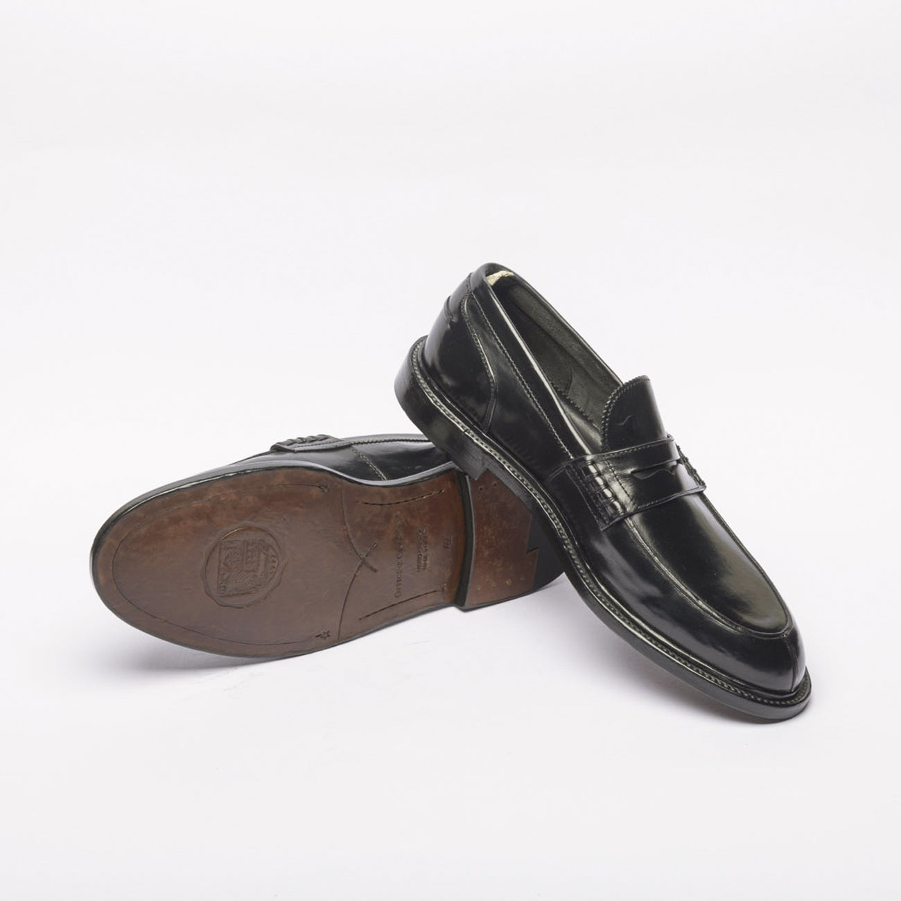 Mocassino penny Officine Creative Sax/001 in pelle nera