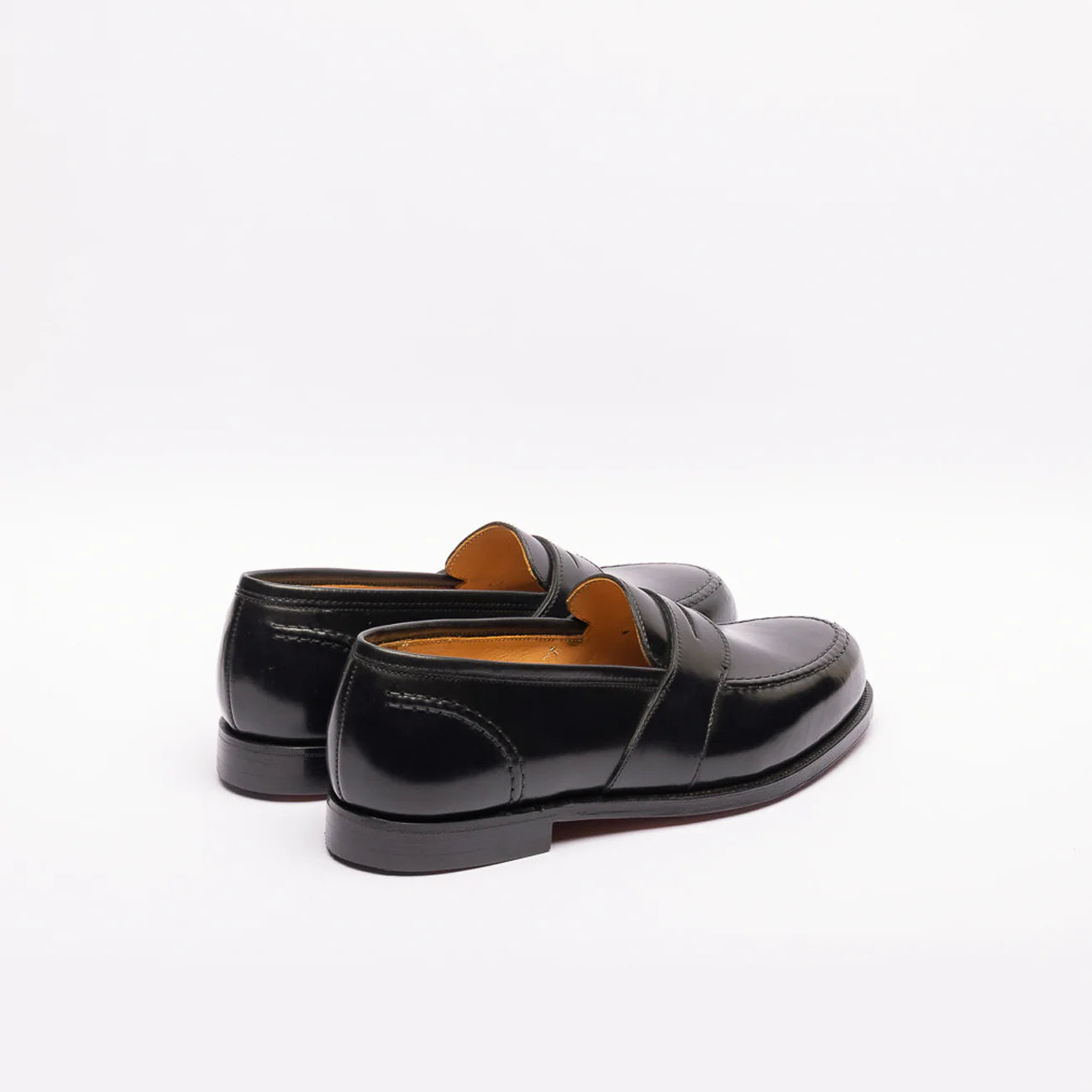 Mocassino penny Crockett & Jones Yale in pelle di cavallo nera