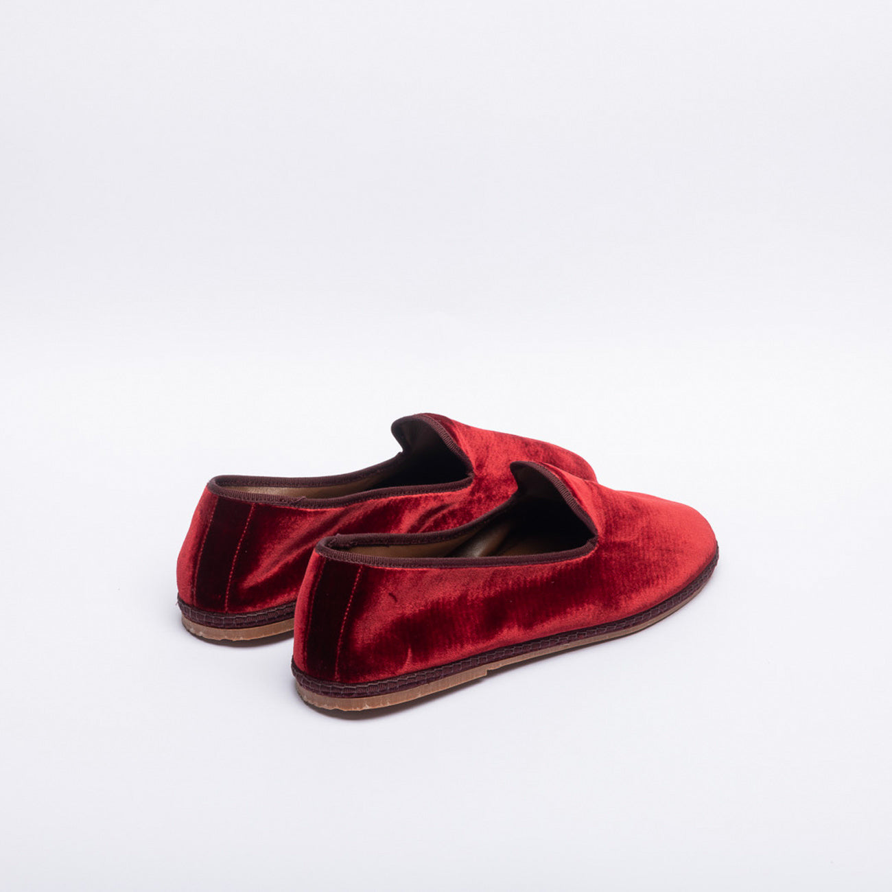 Friulana da uomo Miez in velluto bordeaux