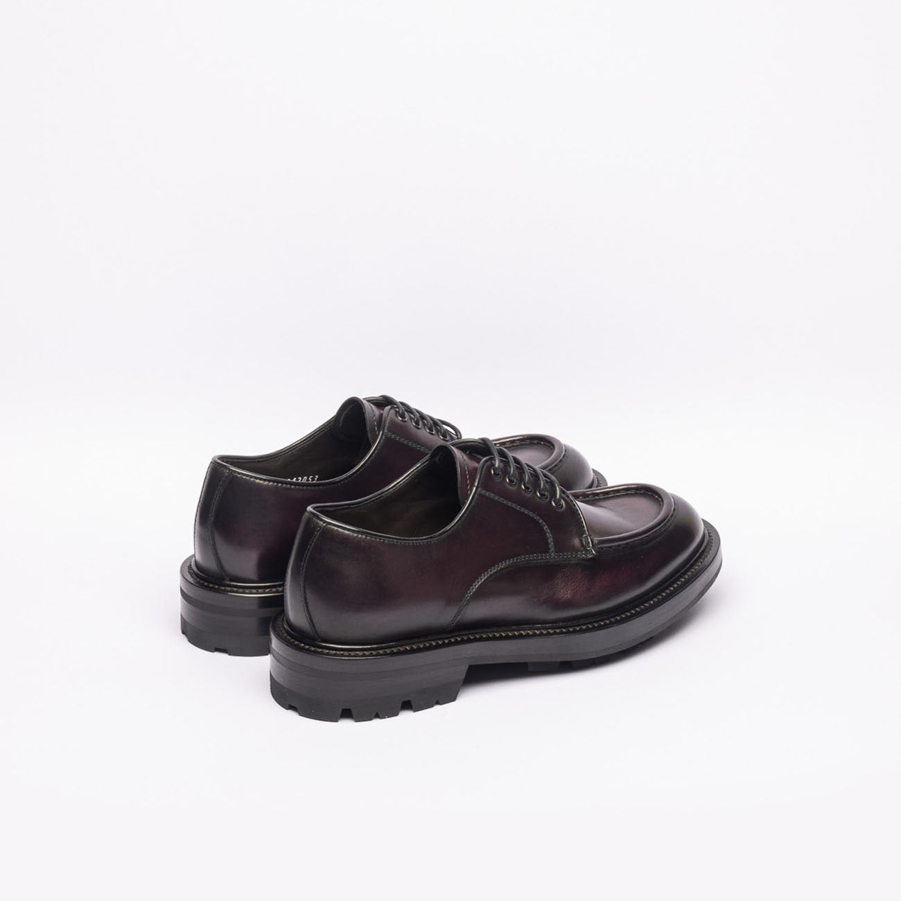 Stringata derby Barrett 242U053 in pelle bordeaux