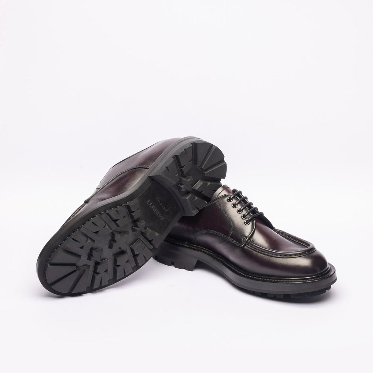 Barrett derby lace-up 242U053 in burgundy leather